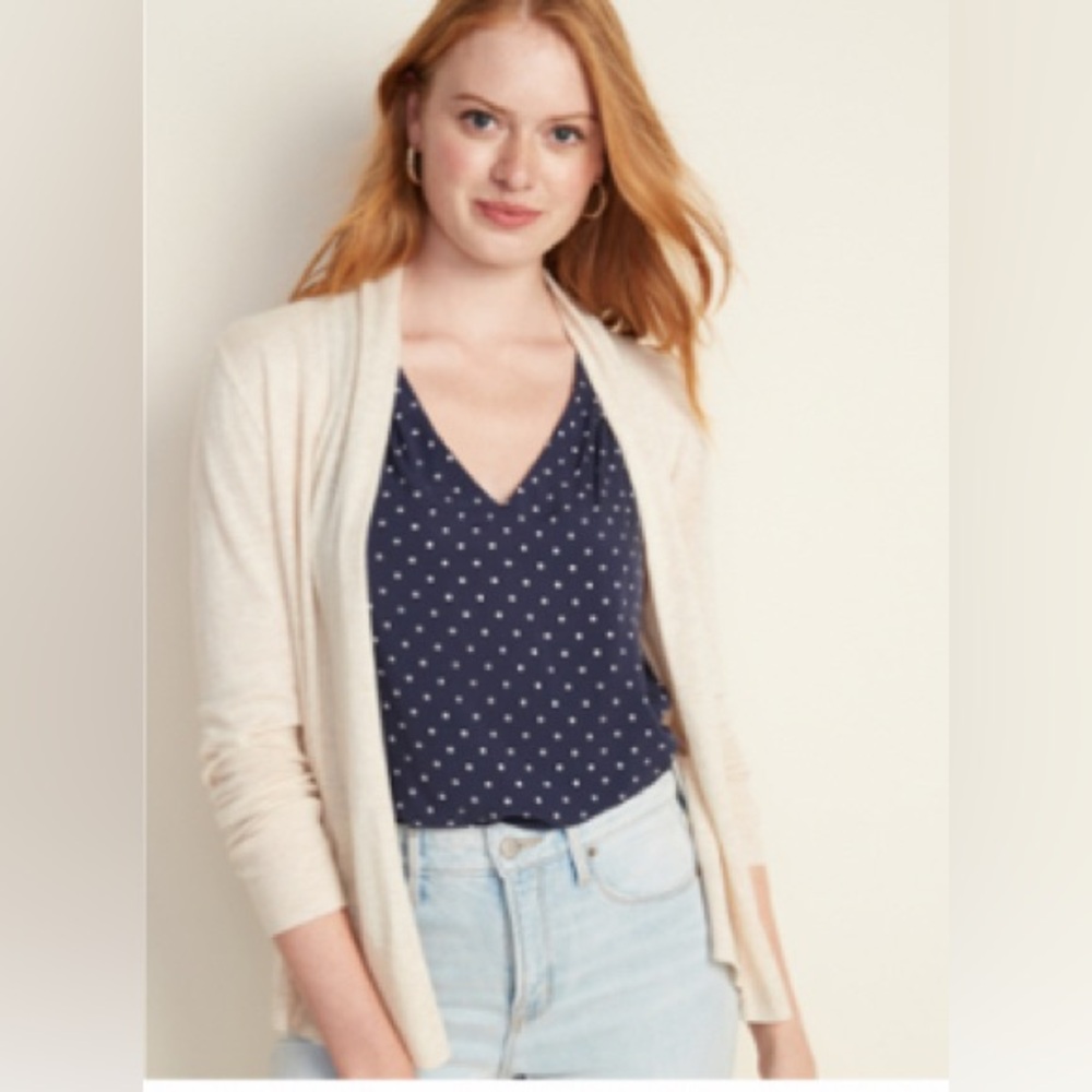 Short Shawl-Collar Open-Front Sweater for Women